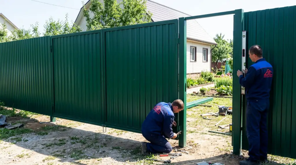ворота распашные, з-д Металлист