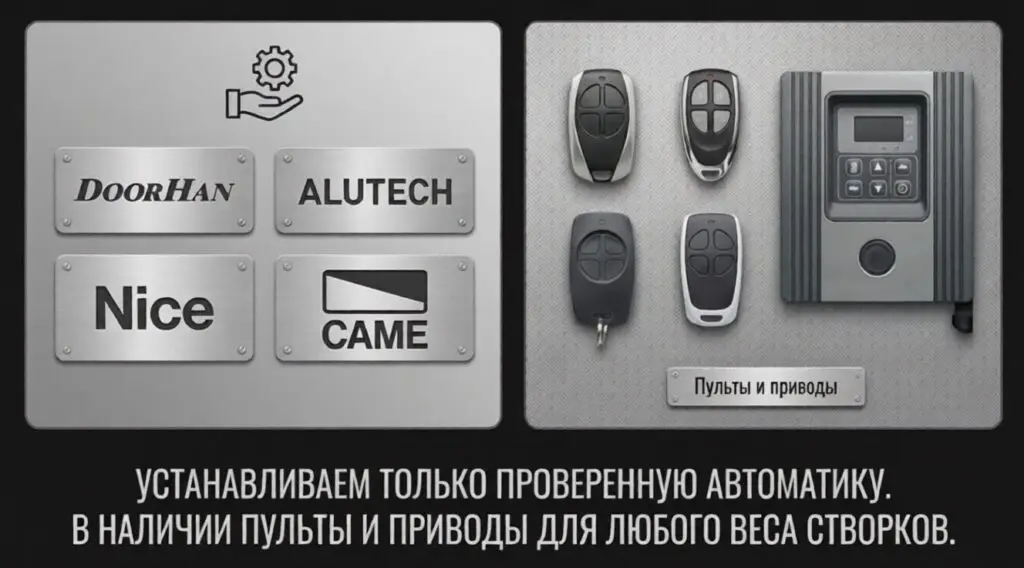 механизмы для автоматических ворот